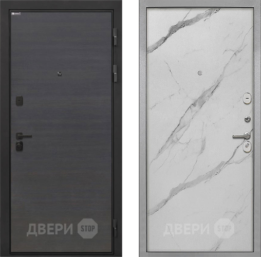 Дверь Интекрон (INTECRON) Профит Black Эковенге Гладкая Мрамор натуральный арктик в Орехово-Зуево