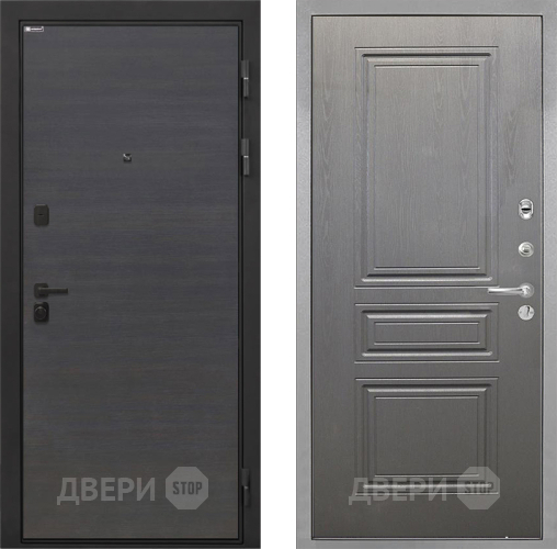 Входная металлическая Дверь Интекрон (INTECRON) Профит Black Эковенге ФЛ-243 Графит вуд дуб в Орехово-Зуево