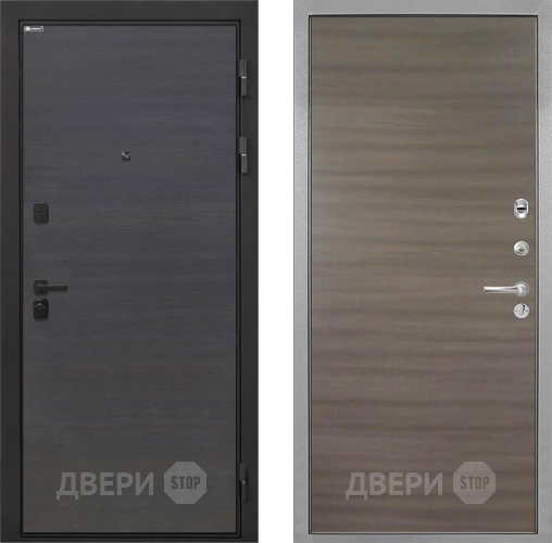 Входная металлическая Дверь Интекрон (INTECRON) Профит Black Эковенге Гладкая Дуб тоскано поперечный в Орехово-Зуево