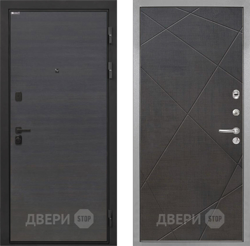 Входная металлическая Дверь Интекрон (INTECRON) Профит Black Эковенге Лучи-М Венге распил кофе в Орехово-Зуево