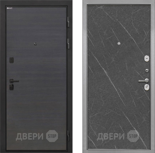 Входная металлическая Дверь Интекрон (INTECRON) Профит Black Эковенге Гладкая Гранит лава оникс в Орехово-Зуево