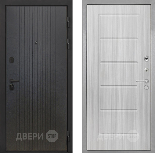 Входная металлическая Дверь Интекрон (INTECRON) Профит Black ФЛ-295 ФЛ-39 Сандал белый в Орехово-Зуево