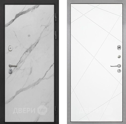 Дверь Интекрон (INTECRON) Гектор Мрамор Арктик Лучи-М Софт милк в Орехово-Зуево