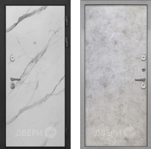 Входная металлическая Дверь Интекрон (INTECRON) Гектор Мрамор Арктик Гладкая Мрамор светлый в Орехово-Зуево