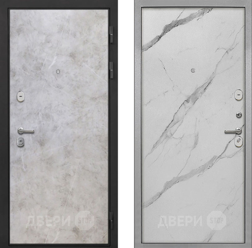 Входная металлическая Дверь Интекрон (INTECRON) Гектор Мрамор Светлый Гладкая Мрамор натуральный арктик в Орехово-Зуево