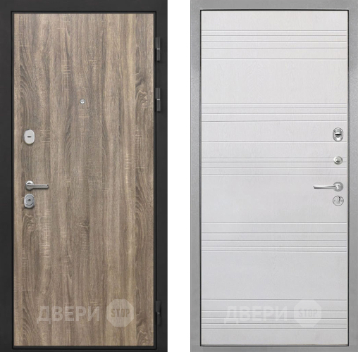 Входная металлическая Дверь Интекрон (INTECRON) Гектор Дуб Турин ФЛ-316 Белый ясень в Орехово-Зуево