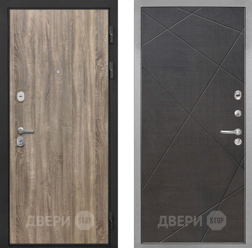 Входная металлическая Дверь Интекрон (INTECRON) Гектор Дуб Турин Лучи-М Венге распил кофе в Орехово-Зуево