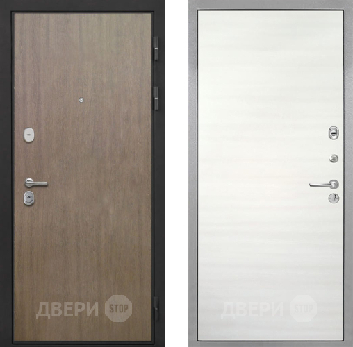Входная металлическая Дверь Интекрон (INTECRON) Гектор Венге Коричневый Гладкая Дуб сильвер поперечный в Орехово-Зуево