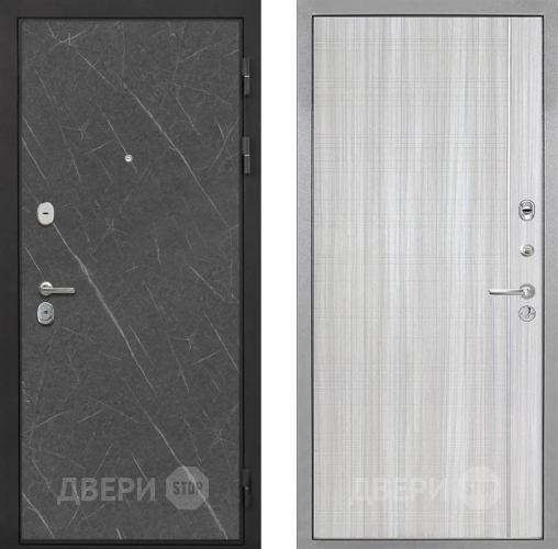 Входная металлическая Дверь Интекрон (INTECRON) Гектор Гранит Лава Оникс В-07 с молдингом Сандал белый в Орехово-Зуево