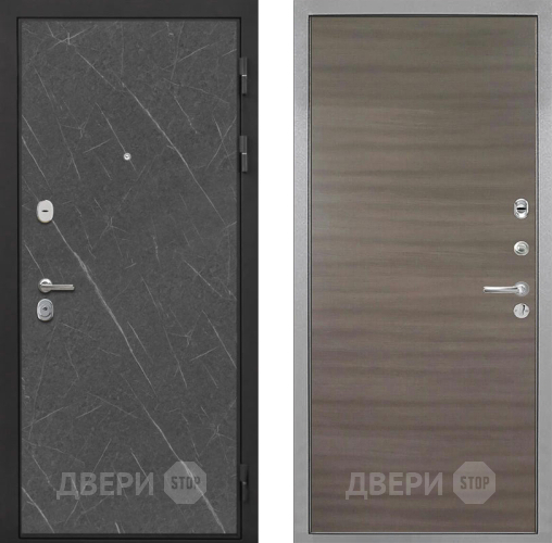 Входная металлическая Дверь Интекрон (INTECRON) Гектор Гранит Лава Оникс Гладкая Дуб тоскано поперечный в Орехово-Зуево