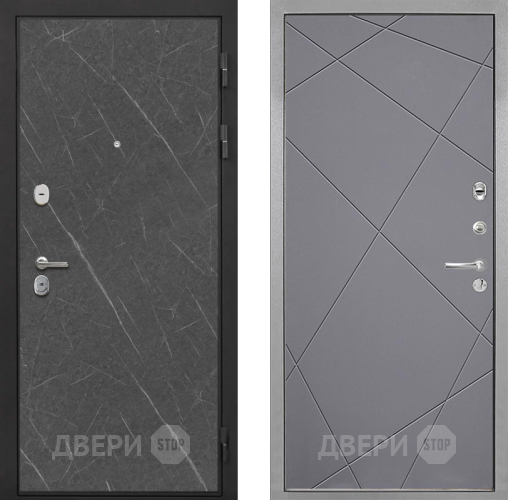 Входная металлическая Дверь Интекрон (INTECRON) Гектор Гранит Лава Оникс Лучи-М Графит софт в Орехово-Зуево