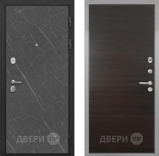 Дверь Интекрон (INTECRON) Гектор Гранит Лава Оникс Гладкая Эковенге поперечный в Орехово-Зуево