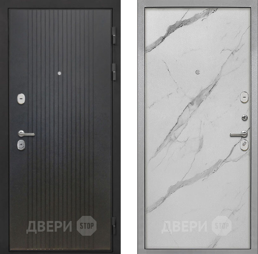 Входная металлическая Дверь Интекрон (INTECRON) Гектор ФЛ-295 Гладкая Мрамор натуральный арктик в Орехово-Зуево