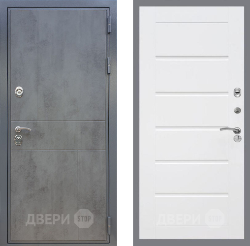 Входная металлическая Дверь Рекс (REX) ФЛ-290 Сити Белый ясень в Орехово-Зуево