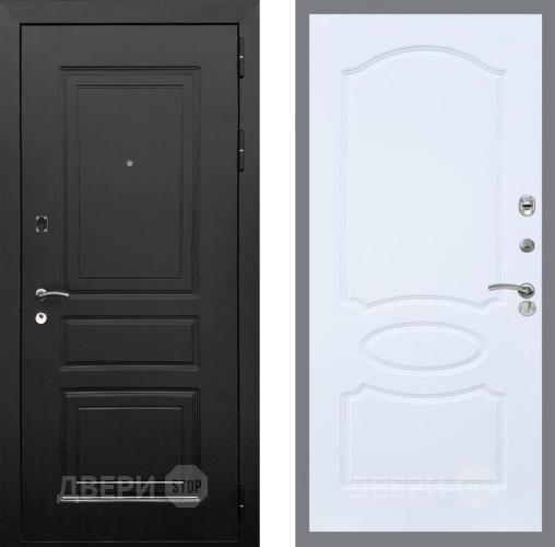 Входная металлическая Дверь Рекс (REX) 6 Венге FL-128 Силк Сноу в Орехово-Зуево