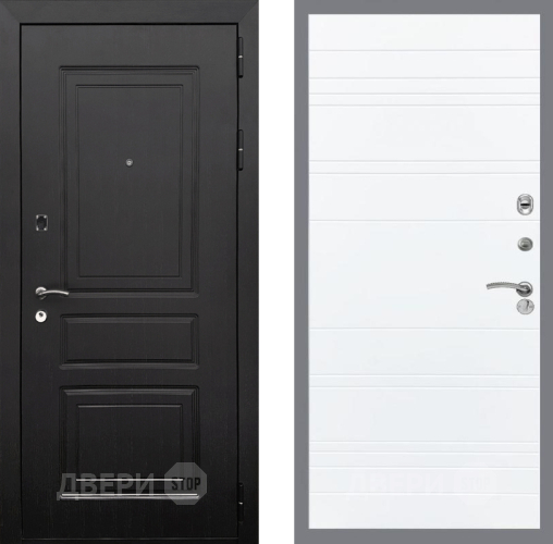 Входная металлическая Дверь Рекс (REX) 6 Венге Line Силк Сноу в Орехово-Зуево