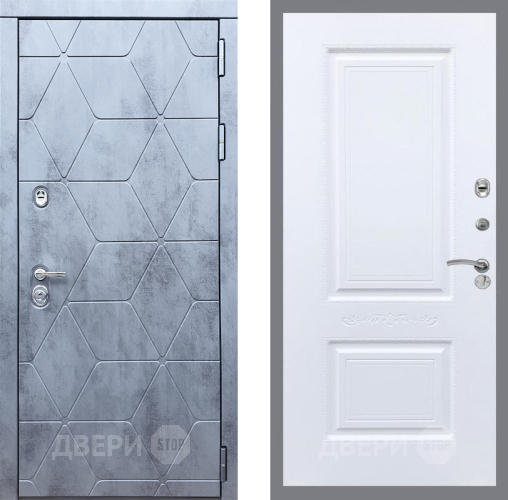 Входная металлическая Дверь Рекс (REX) 28 Смальта Силк Сноу в Орехово-Зуево