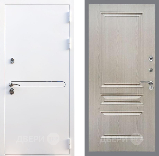 Входная металлическая Дверь Рекс (REX) 27 FL-243 Беленый дуб в Орехово-Зуево