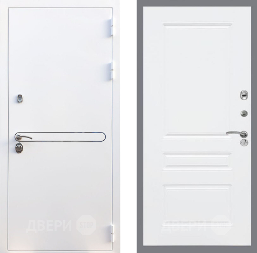 Входная металлическая Дверь Рекс (REX) 27 FL-243 Силк Сноу в Орехово-Зуево