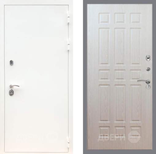 Дверь Рекс (REX) 5 Белая Шагрень FL-33 Беленый дуб в Орехово-Зуево