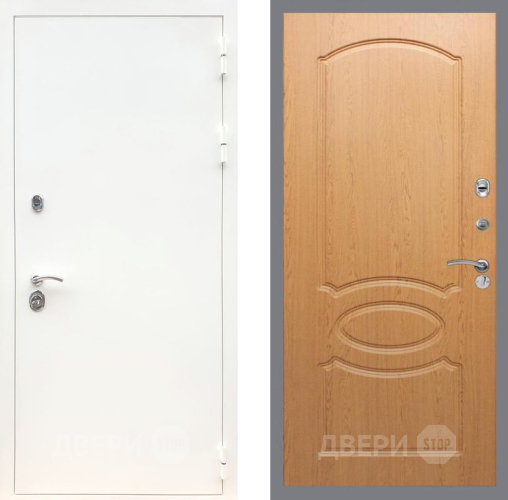 Дверь Рекс (REX) 5 Белая Шагрень FL-128 Дуб в Орехово-Зуево