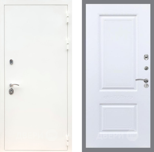 Дверь Рекс (REX) 5 Белая Шагрень Смальта Силк Сноу в Орехово-Зуево