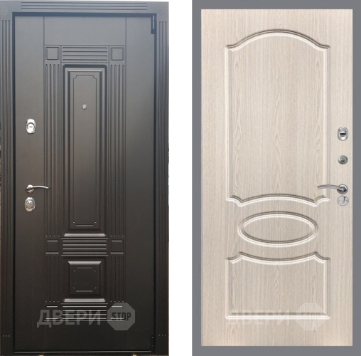 Входная металлическая Дверь Рекс (REX) 9 FL-128 Беленый дуб в Орехово-Зуево