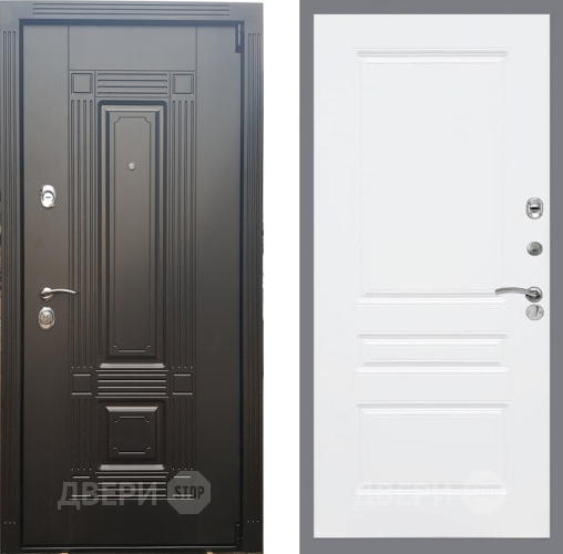 Входная металлическая Дверь Рекс (REX) 9 FL-243 Силк Сноу в Орехово-Зуево