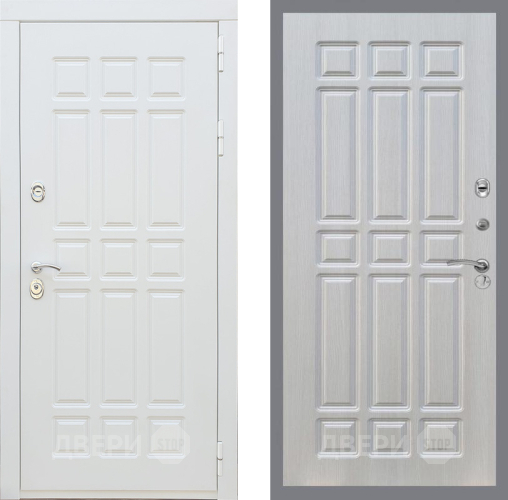 Входная металлическая Дверь Рекс (REX) 8 Силк Сноу FL-33 Лиственница беж в Орехово-Зуево