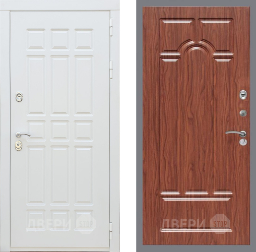 Дверь Рекс (REX) 8 Силк Сноу FL-58 орех тисненый в Орехово-Зуево