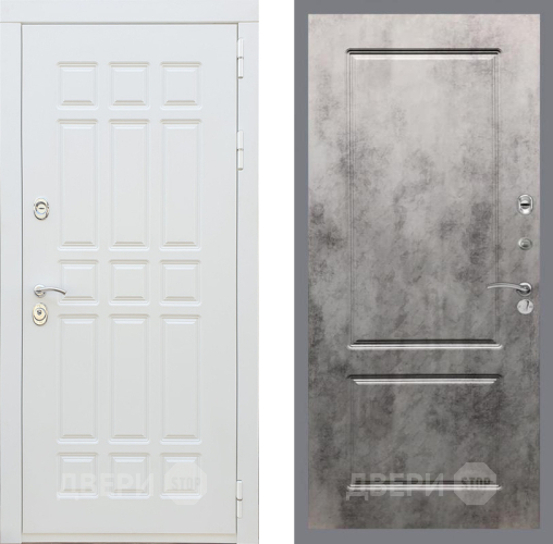 Входная металлическая Дверь Рекс (REX) 8 Силк Сноу FL-117 Бетон темный в Орехово-Зуево