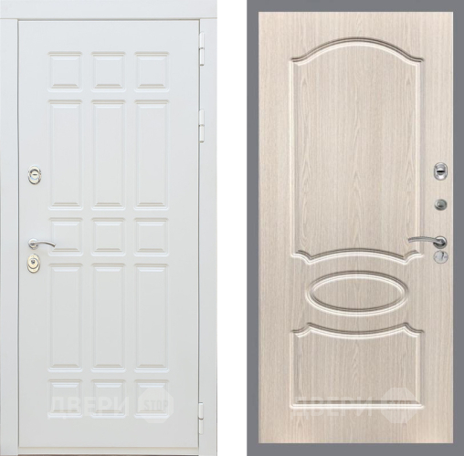 Дверь Рекс (REX) 8 Силк Сноу FL-128 Беленый дуб в Орехово-Зуево