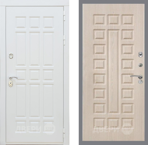 Дверь Рекс (REX) 8 Силк Сноу FL-183 Беленый дуб в Орехово-Зуево