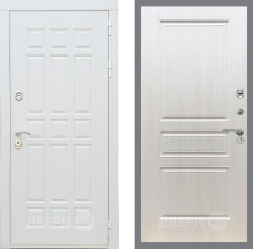 Входная металлическая Дверь Рекс (REX) 8 Силк Сноу FL-243 Лиственница беж в Орехово-Зуево