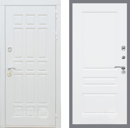 Входная металлическая Дверь Рекс (REX) 8 Силк Сноу FL-243 Силк Сноу в Орехово-Зуево