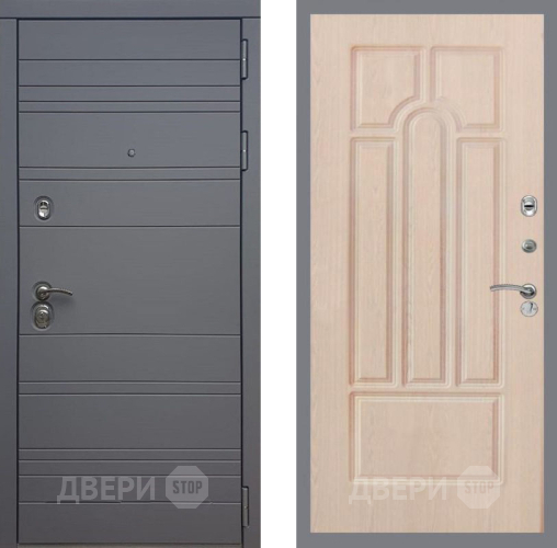Входная металлическая Дверь Рекс (REX) 14 силк титан FL-58 Беленый дуб в Орехово-Зуево
