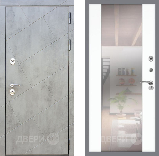 Дверь Рекс (REX) 22 СБ-16 Зеркало Силк Сноу в Орехово-Зуево