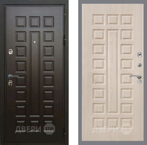 Входная металлическая Дверь Рекс (REX) Премиум 3к FL-183 Беленый дуб в Орехово-Зуево