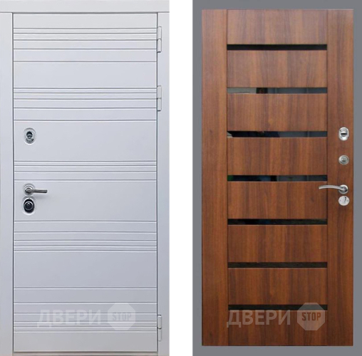 Дверь Рекс (REX) 14 Силк Сноу СБ-14 стекло черное Орех бренди в Орехово-Зуево