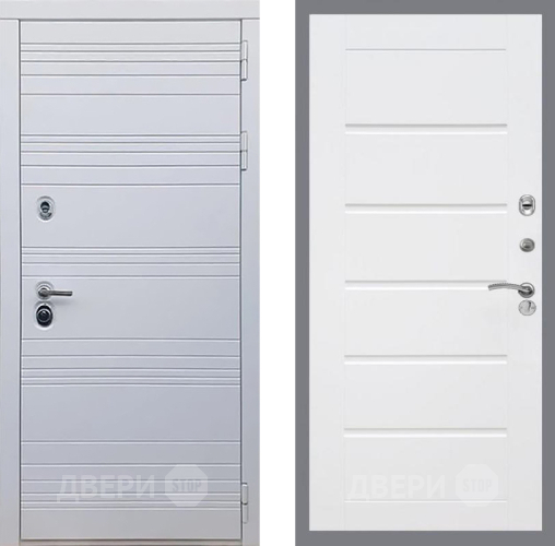 Дверь Рекс (REX) 14 Силк Сноу Сити Белый ясень в Орехово-Зуево