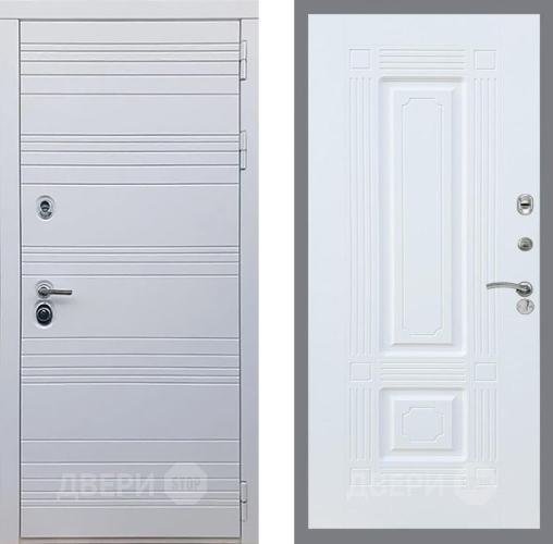 Входная металлическая Дверь Рекс (REX) 14 Силк Сноу FL-2 Силк Сноу в Орехово-Зуево