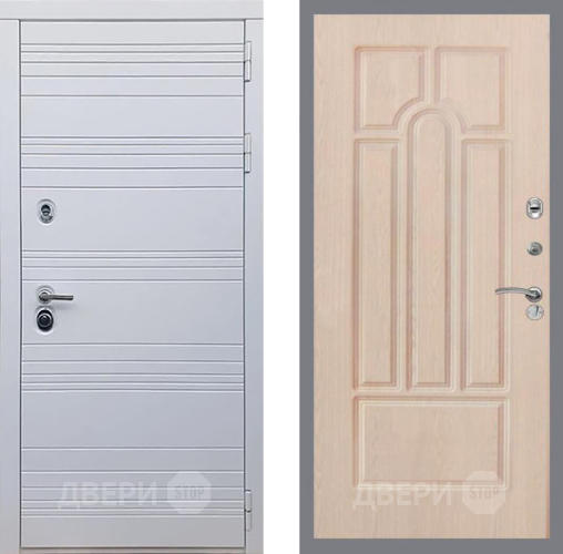Входная металлическая Дверь Рекс (REX) 14 Силк Сноу FL-58 Беленый дуб в Орехово-Зуево