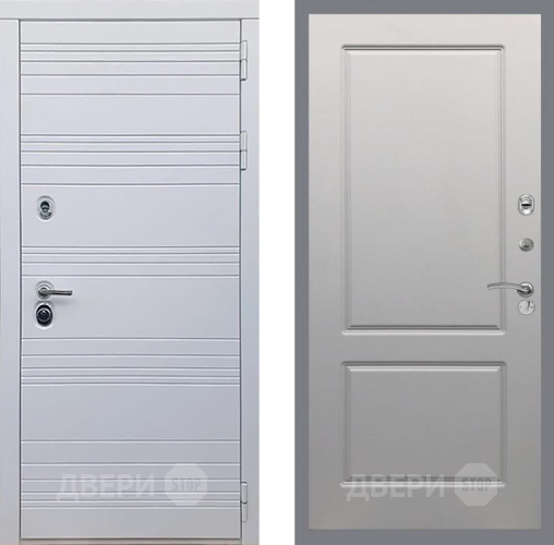 Входная металлическая Дверь Рекс (REX) 14 Силк Сноу FL-117 Грей софт в Орехово-Зуево