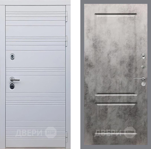 Дверь Рекс (REX) 14 Силк Сноу FL-117 Бетон темный в Орехово-Зуево