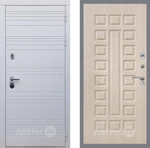 Дверь Рекс (REX) 14 Силк Сноу FL-183 Беленый дуб в Орехово-Зуево