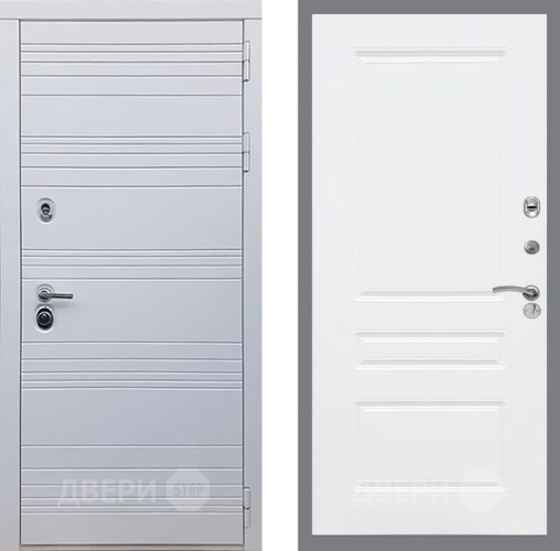 Входная металлическая Дверь Рекс (REX) 14 Силк Сноу FL-243 Силк Сноу в Орехово-Зуево