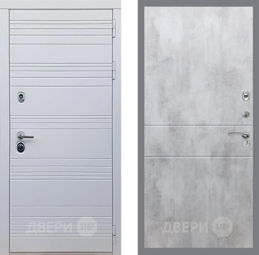 Дверь Рекс (REX) 14 Силк Сноу FL-290 Бетон светлый в Орехово-Зуево