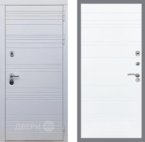 Входная металлическая Дверь Рекс (REX) 14 Силк Сноу Line Силк Сноу в Орехово-Зуево