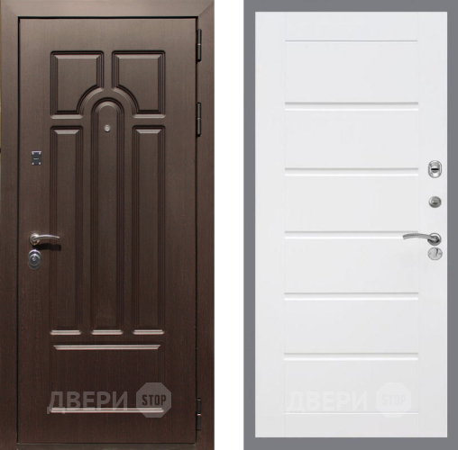 Входная металлическая Дверь Рекс (REX) Эврика Сити Белый ясень в Орехово-Зуево