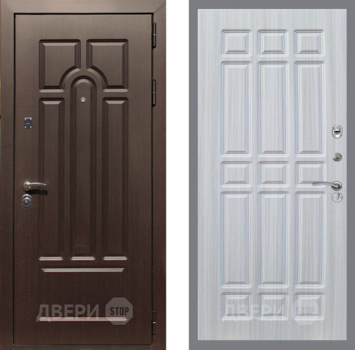 Входная металлическая Дверь Рекс (REX) Эврика FL-33 Сандал белый в Орехово-Зуево